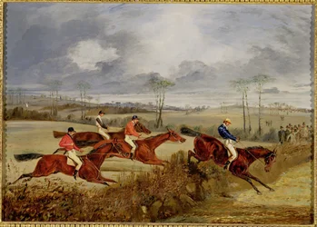 A Steeplechase, Near the Finish